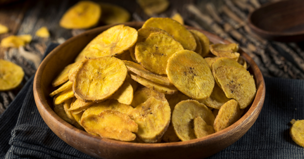 Bowl of plantain chips